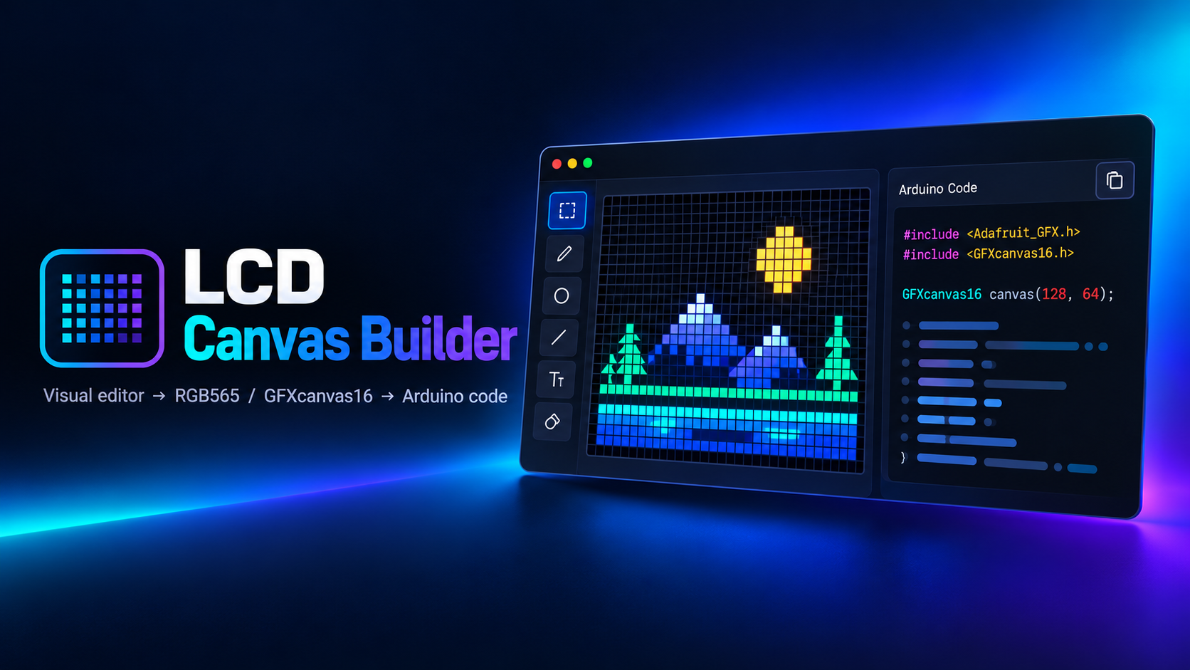 LCD Canvas Builder